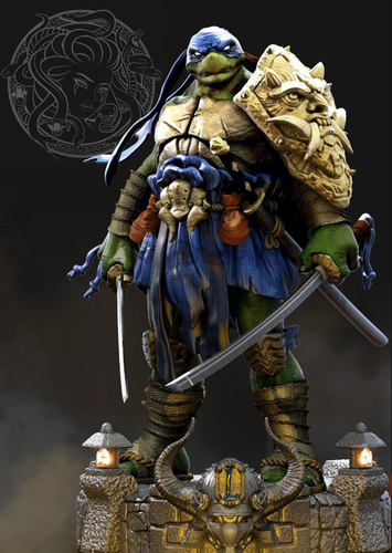 忍者神龟Leonard李奥纳多影视动漫角色手办stl3D打印模型素材