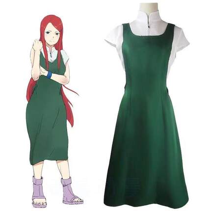 火影忍者cosplay 疾风传 鸣人妈妈 久辛奈漩涡cos服角色扮演套装