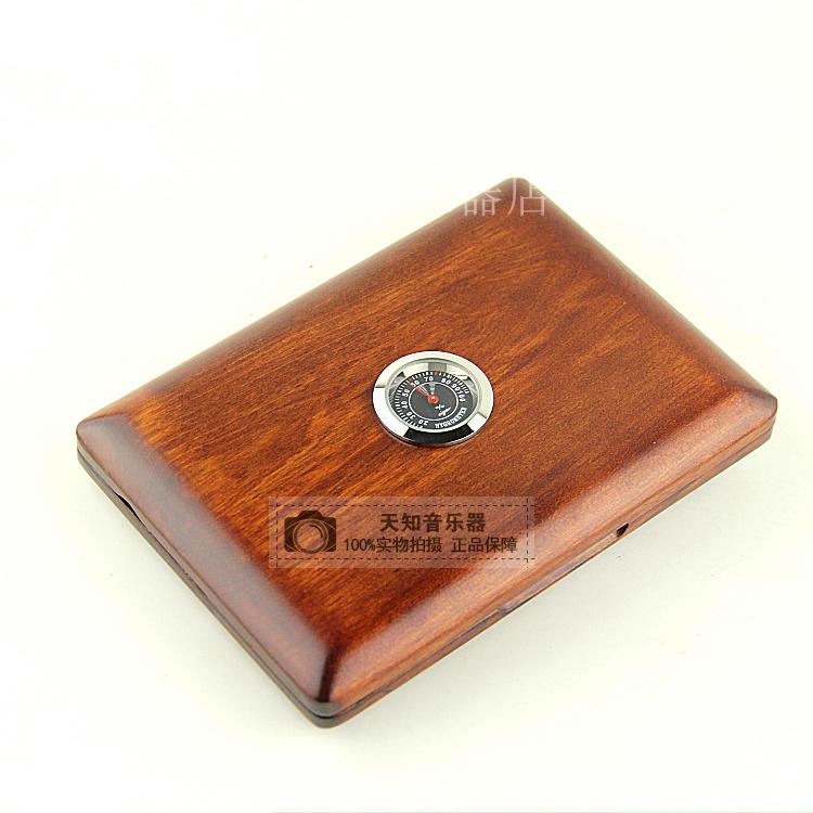纯木双簧管哨片盒 带湿度计 20片装哨片乐器盒 盒子booe盒