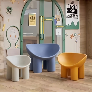 环保兴趣班等候区家长休息椅读书角阅读区凳子大象腿椅子培训机构