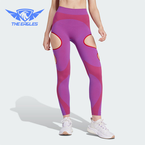 Adidas/阿迪达斯正品合作系列女士紧身镂空运动健身裤IB1266