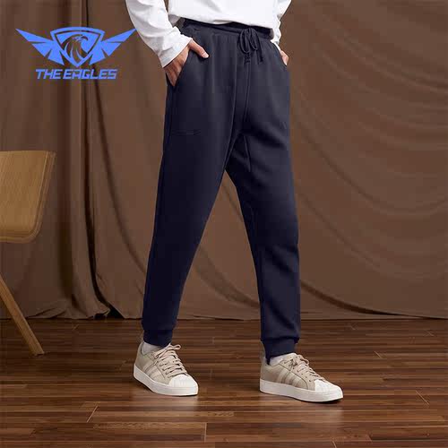 Adidas/阿迪达斯正品2022新款男士加绒保暖束脚长裤HM3284