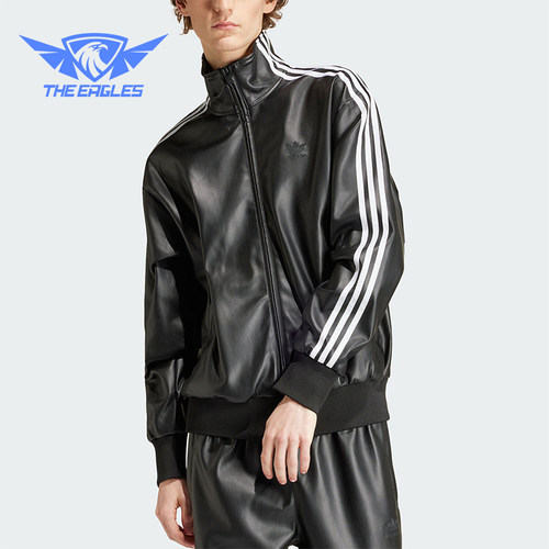 Adidas/阿迪达斯男士皮夹克外套