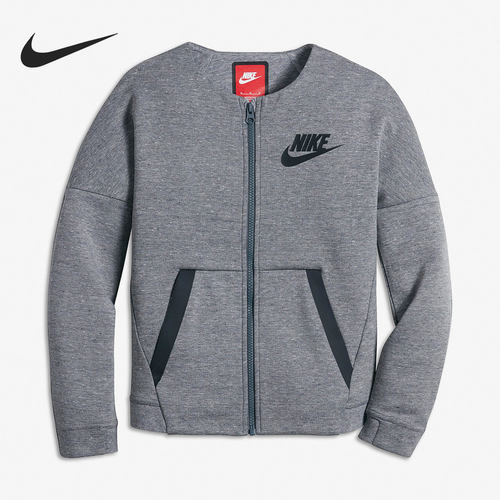 Nike/耐克正品2021年新款运动休闲大童拉链长袖外套 806214-091-封面