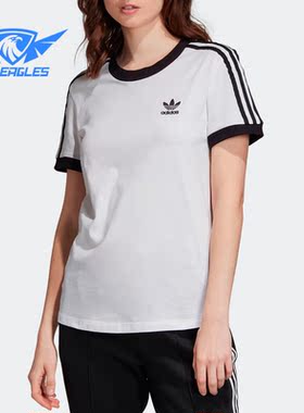 Adidas/阿迪达斯正品三叶草新款潮流女子运动休闲短袖T恤ED7483