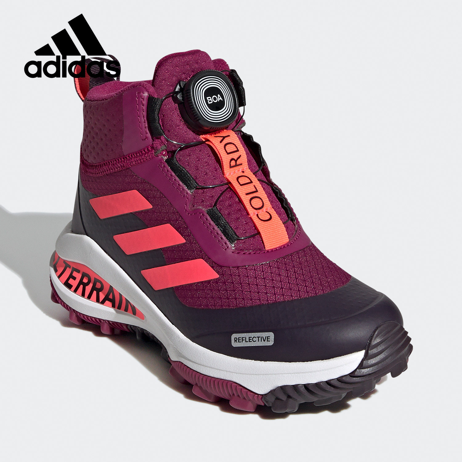 adidas/阿迪达斯正品冬季男女大童保暖高帮户外休闲运动鞋 fv3487