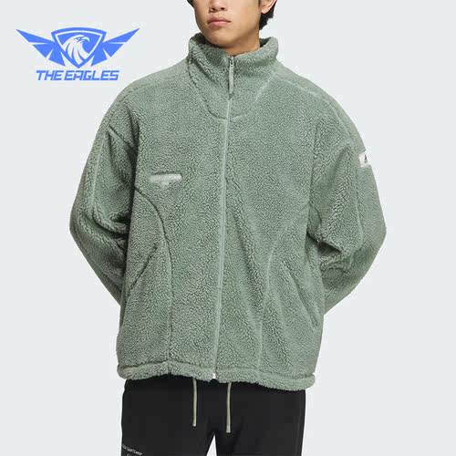 Adidas/阿迪达斯正品新款男女时尚简约保暖立领外套IQ1368