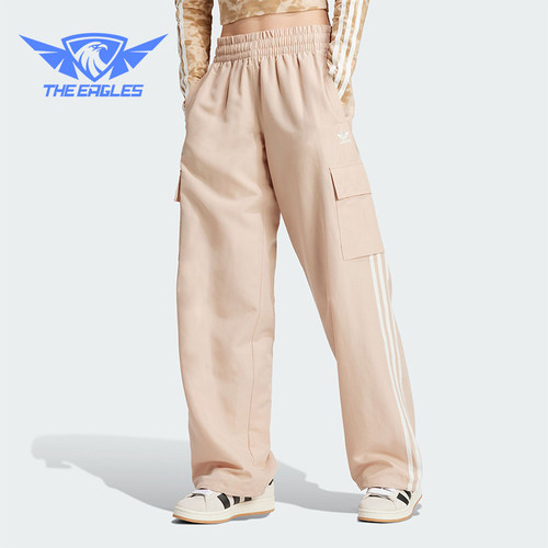 Adidas/阿迪达斯正品3S CARGO PANTS 女士工装阔腿裤IZ0717