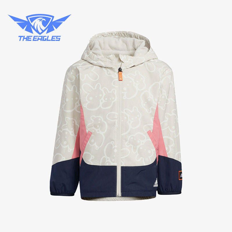 Adidas/阿迪达斯正品春季新款小童印花摇粒绒连帽外套HZ0209,童装/婴儿装/亲子装,普通外套,淘宝优惠券,粉丝福利购,淘宝优惠卷