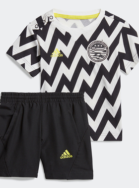 Adidas/阿迪达斯正品夏 I FB SET婴童训练短袖运动套装FM6393