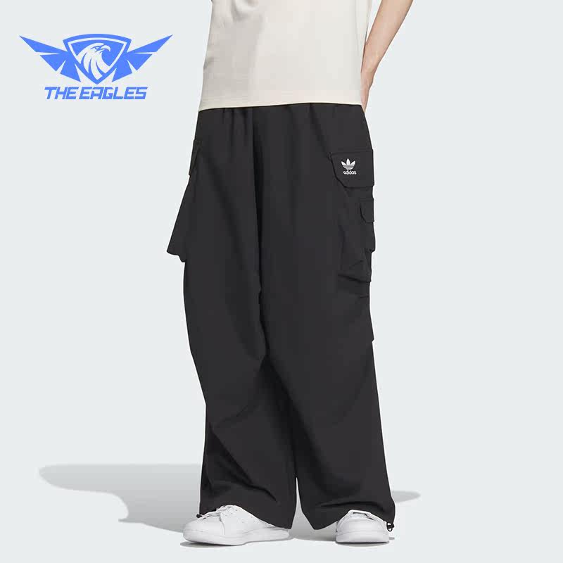 Adidas/阿迪达斯正品三叶草男子宽松时尚工装运动裤IY9495