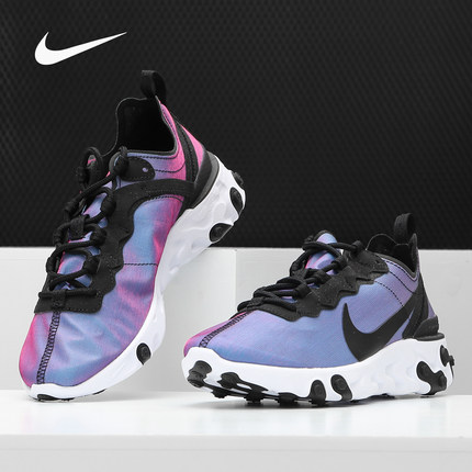 Nike/耐克正品REACT ELEMENT 55 PRM男女运动跑步鞋CD6964 BQ2728