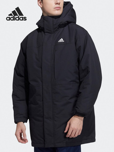 Adidas/阿迪达斯正品男款冬季户外连帽保暖运动羽绒服 H20764