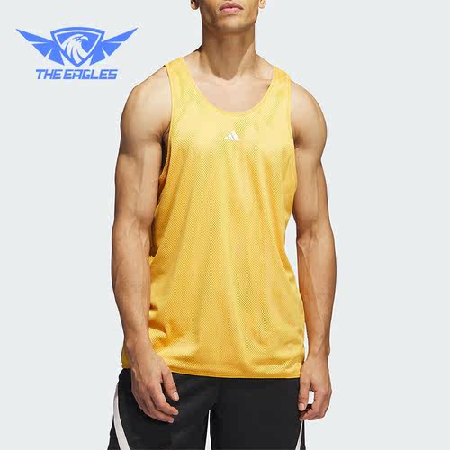 Adidas/阿迪达斯正品夏季男子训练健身两面穿运动背心IM4210