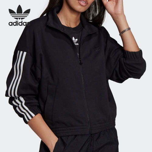 Adidas/阿迪达斯正品三叶草2021新款女子运动服休闲外套 GN2875