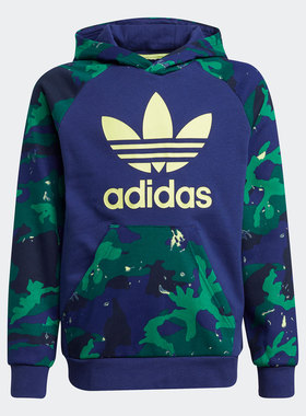 阿迪达斯大童正品休闲卫衣绒衫清仓特价H20312 GN7497