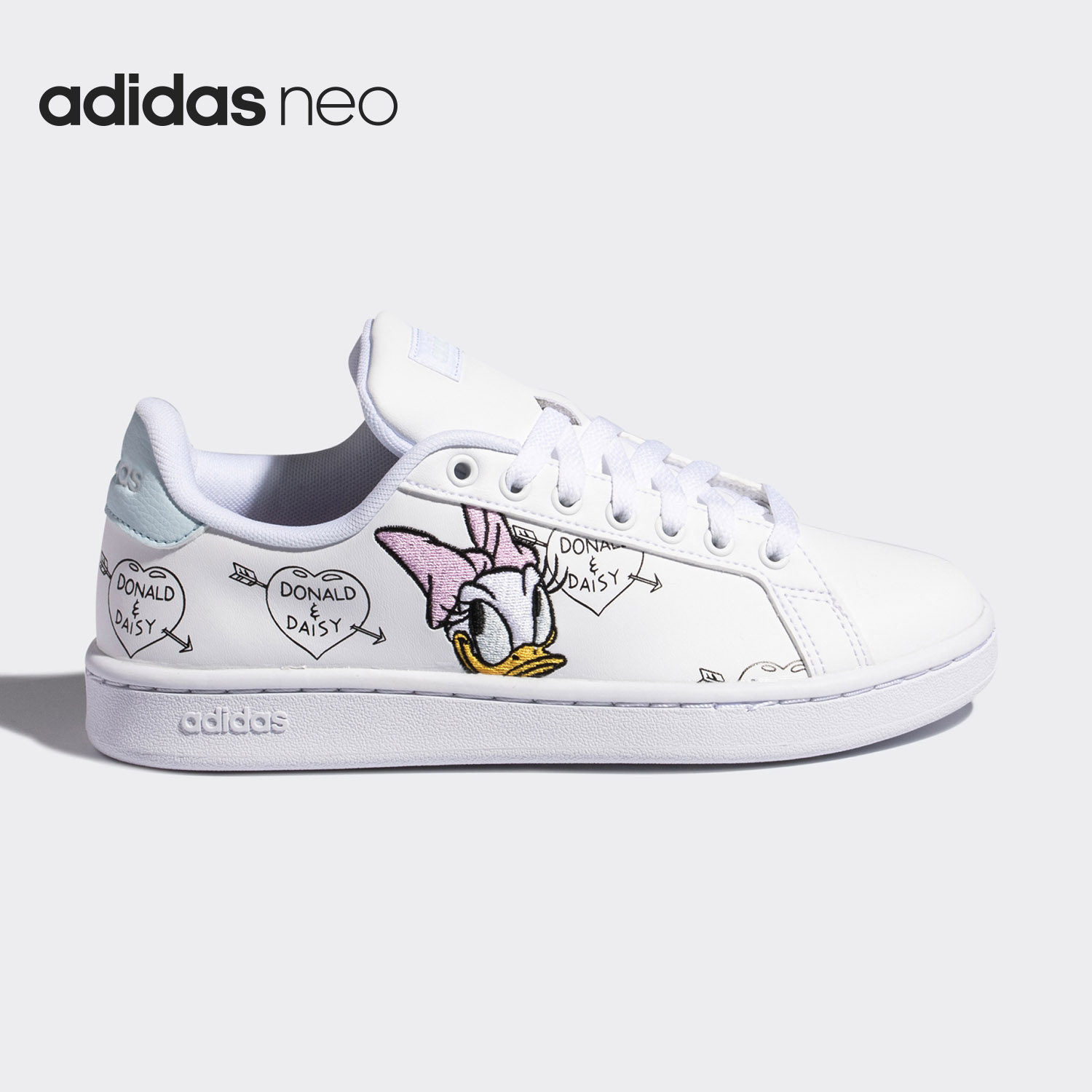 Adidas/阿迪达斯正品neo GRAND COURT唐老鸭女子运动休闲鞋FY0249,运动鞋new,运动休闲鞋,淘宝优惠券,粉丝福利购,淘宝优惠卷