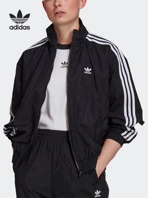 Adidas/阿迪达斯正品三叶草女子梭织立领运动夹克外套 GN2928