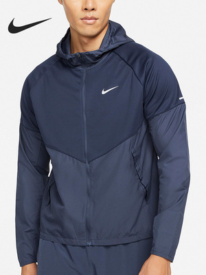 Nike/耐克正品Miler 男子跑步运动连帽夹克外套 DH6682-475