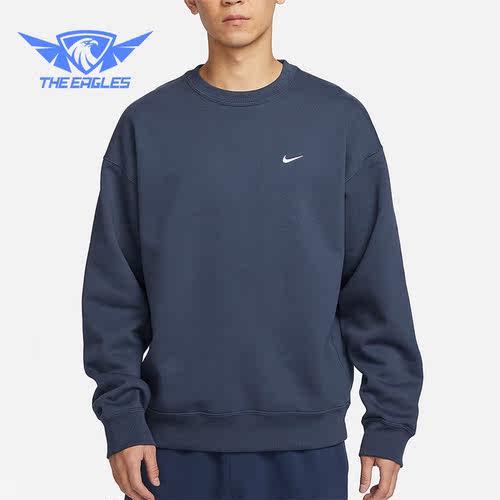 Nike/耐克正品Solo Swoosh男士加绒圆领套头卫衣DX1362-437