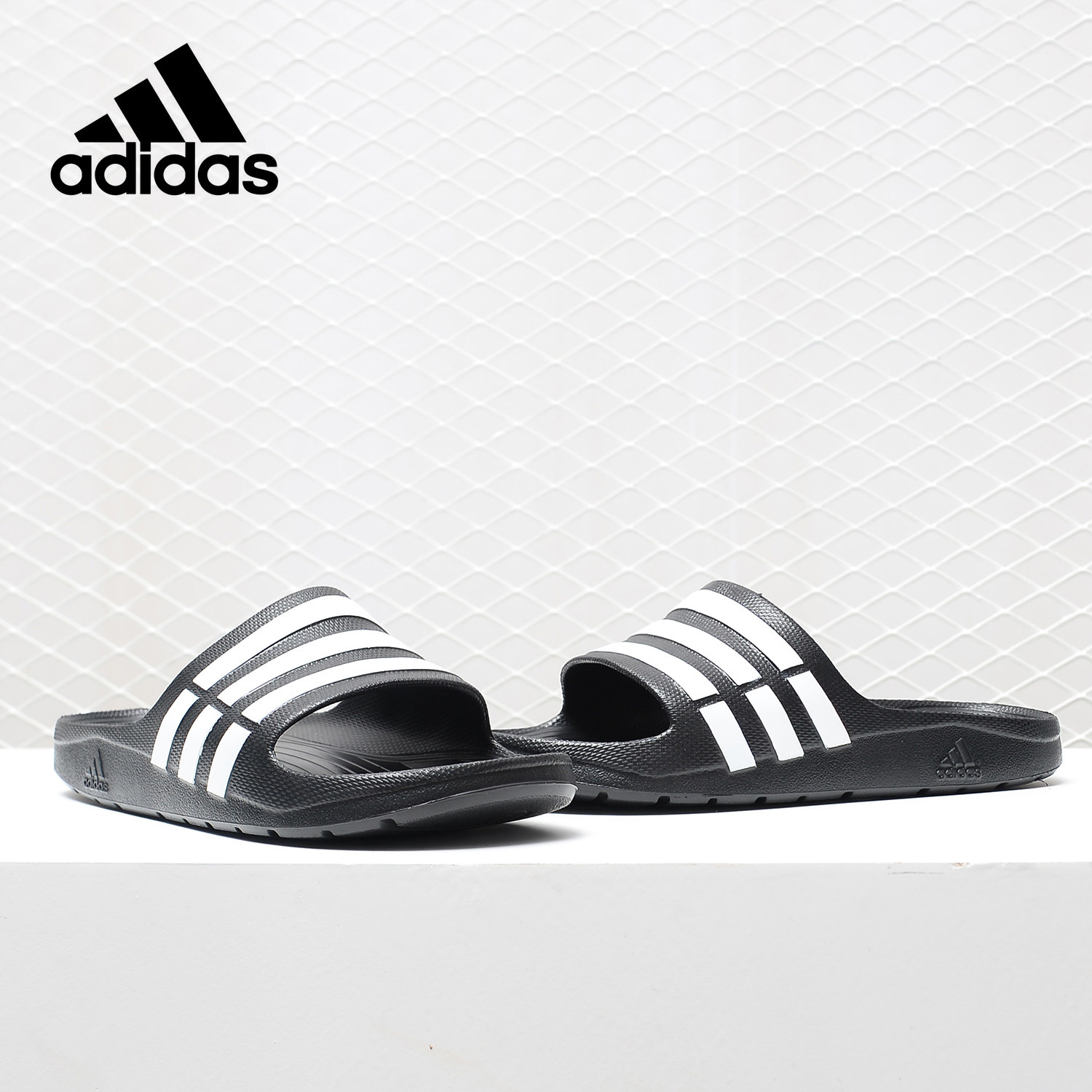 Adidas/阿迪达斯正品DURAMO SLIDE 男子运动拖鞋 G14309 G15890