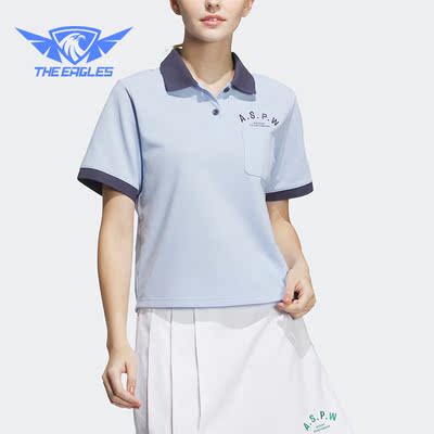 Adidas/阿迪达斯正品VERBIAGE POLO女子短款休闲POLO衫IP3942