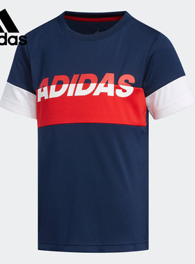Adidas/阿迪达斯正品 LB PES TEE小童训练运动短袖休闲上衣EH4045