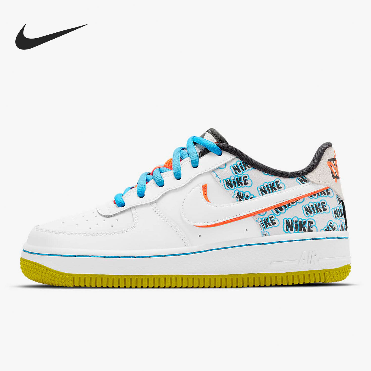 nike/耐克正品新款air force 1 (gs) 大童运动休闲鞋板鞋 cz8139