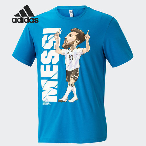 Adidas/阿迪达斯正品Messi Icon T男子足球运动短袖T恤 GL1989