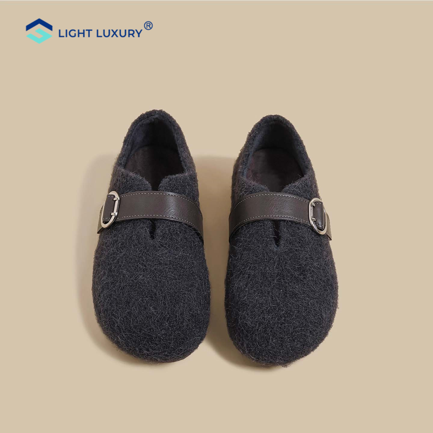 灰色勃肯鞋女鞋冬超火格雷系加厚