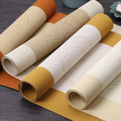 不洇墨五言七言套色半生半熟宣纸