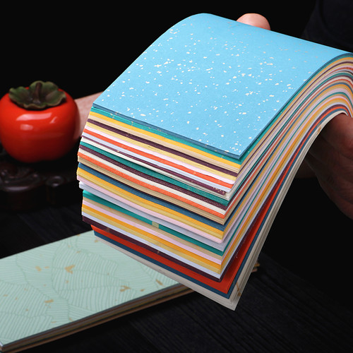 小楷书法作品纸十色蜡染宣纸