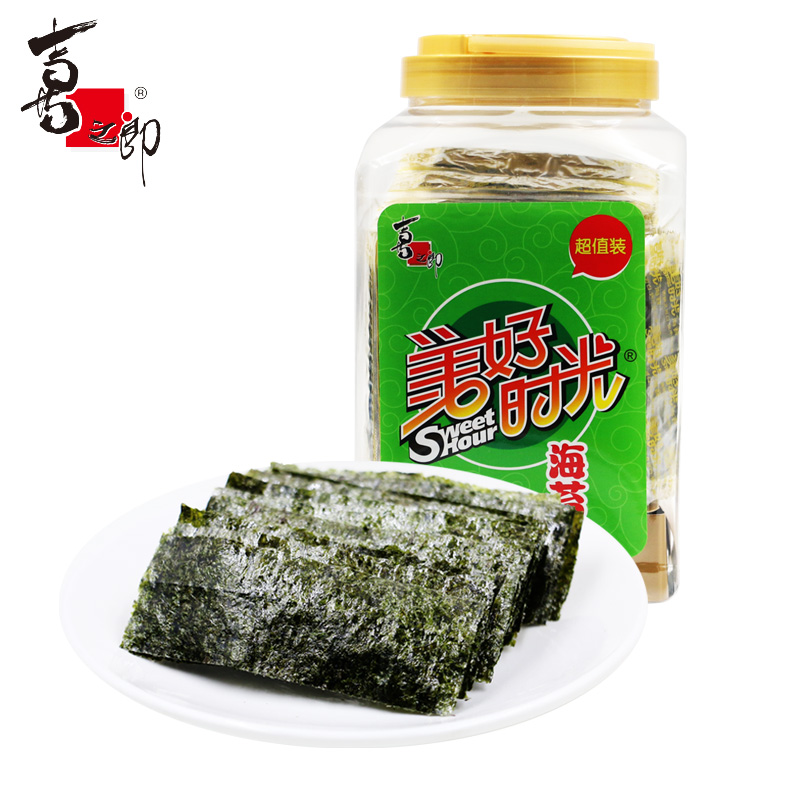 喜之郎美好时光海苔大脆片75g超值桶装即食原味儿童紫菜包饭零食|ruв категории закуски/орехи/специальность, Кальмары/вяленая рыба/морепродукты мгновенный, Нори серии - от Buy2taobao.com для оказания профессиональной услуги покупки агента Taobao