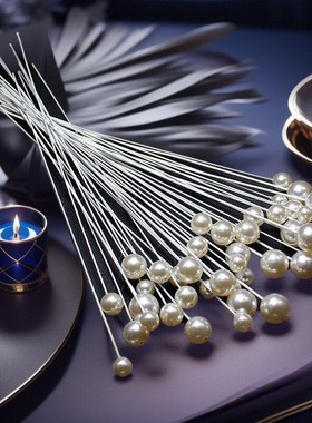 仿珍珠饰品流行装饰DIY配件铁丝串珍珠把束婚庆珠花装饰手工配饰