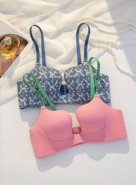 新品无痕深V内衣女小胸聚拢显大无钢圈防下垂AA不空杯文胸胸罩