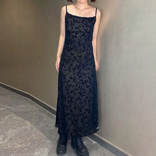 Maxi Dress Vintage Y2K Summer Long Dresses Grunge Streetwear