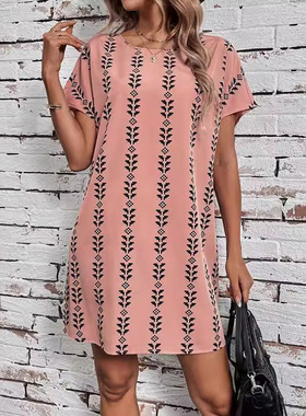 Women Bat Sleeve Medium Long Short Sleeve T-shirt女中长短袖