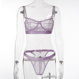 Push Pant erotic Bra Top Flowers Lace Lingerie Sexy Women