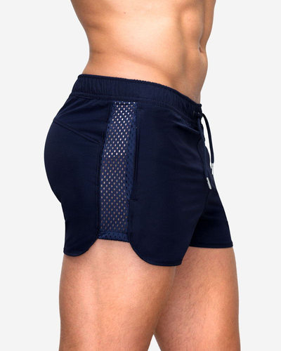 Fitness Running Shorts Men Mesh Training Sports Gym Shorts
