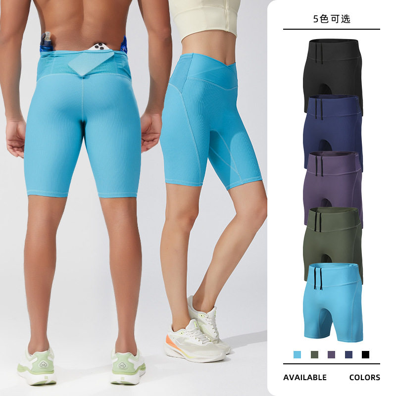 Men/Women's Stretch Multi Pocket Compression Shorts男压缩裤