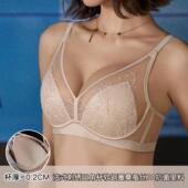6657 聚拢不空杯三角杯文胸套装 法式 刺绣蕾丝大胸显小内衣女薄款