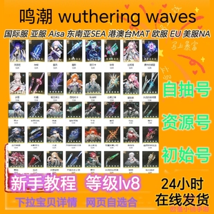 鸣潮WutheringWaves国际服亚服欧美港澳台自抽初始成品号爱弥斯