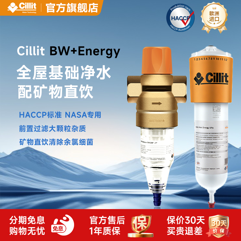Cillit水丽净水器进口前置末端过滤家用自来水全屋净水BW+Energy