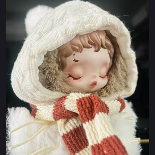 泡泡玛特SKULLPANDA搪胶毛绒公仔娃衣服光织园系列SP搪胶娃衣着替