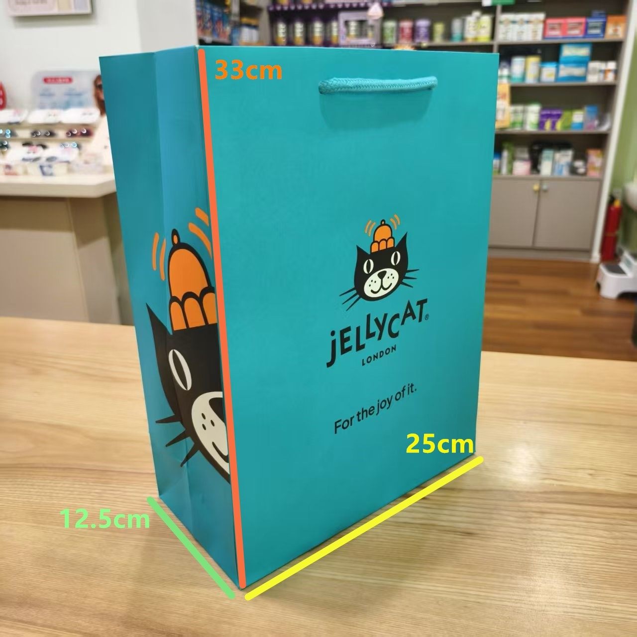 jellycat礼盒磁吸包装盒原装蓝色防尘袋贺卡收纳礼品袋彩色手提袋图片