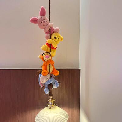 吊灯装饰玩偶迪士尼维尼熊跳跳虎系列毛绒公仔客厅卧室装饰挂件