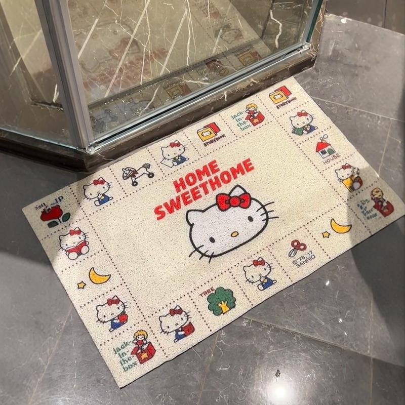 哈喽kitty地垫浴室防滑脚垫卫生间吸水垫子厕所家用洗手间隔水垫