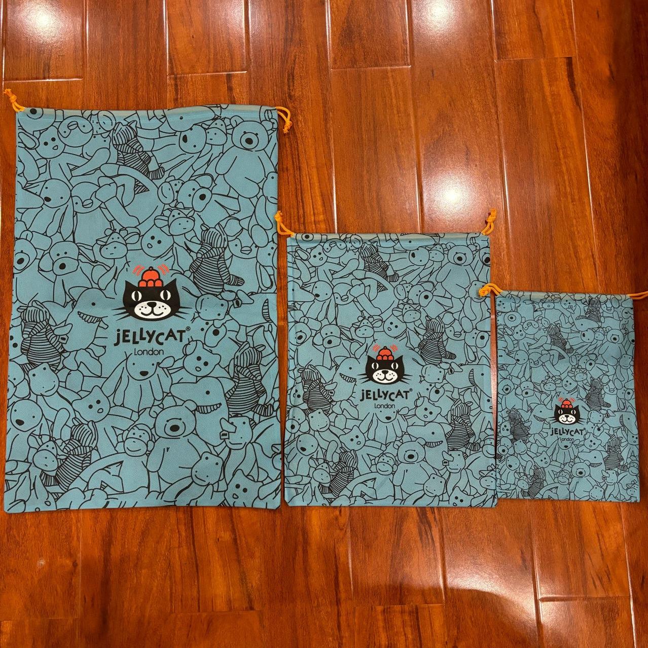 可单拍 jellycat礼品袋防尘袋毛绒玩偶蓝色网红包装送礼小中大号图片