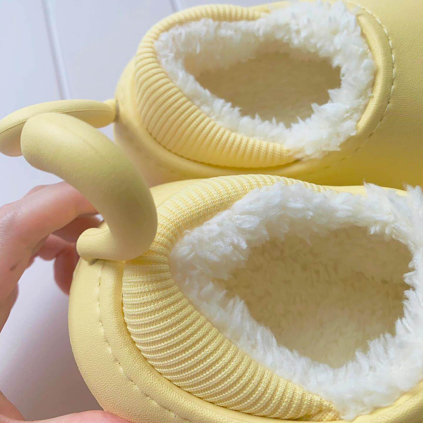 Q软猫咪~儿童拖鞋秋冬季宝宝棉拖男童女童防滑室内家居包跟加绒