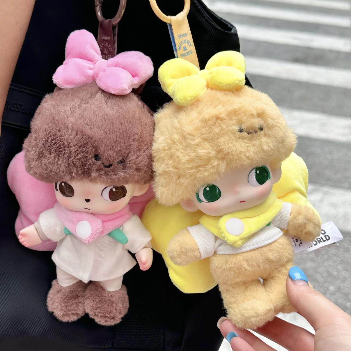 泡泡玛特DIMOO娃衣迪士尼系列搪胶毛绒公仔挂件玩偶衣服套装着替